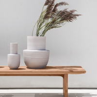 Volumes Vase Beige -