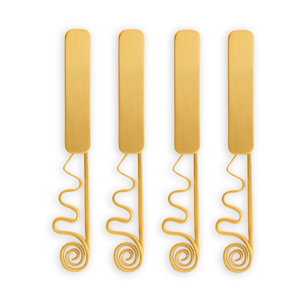 Spirale Gold Spreaders Set of 4