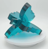 Acrylic Butterfly Sculptures 6" - Set of 2 -