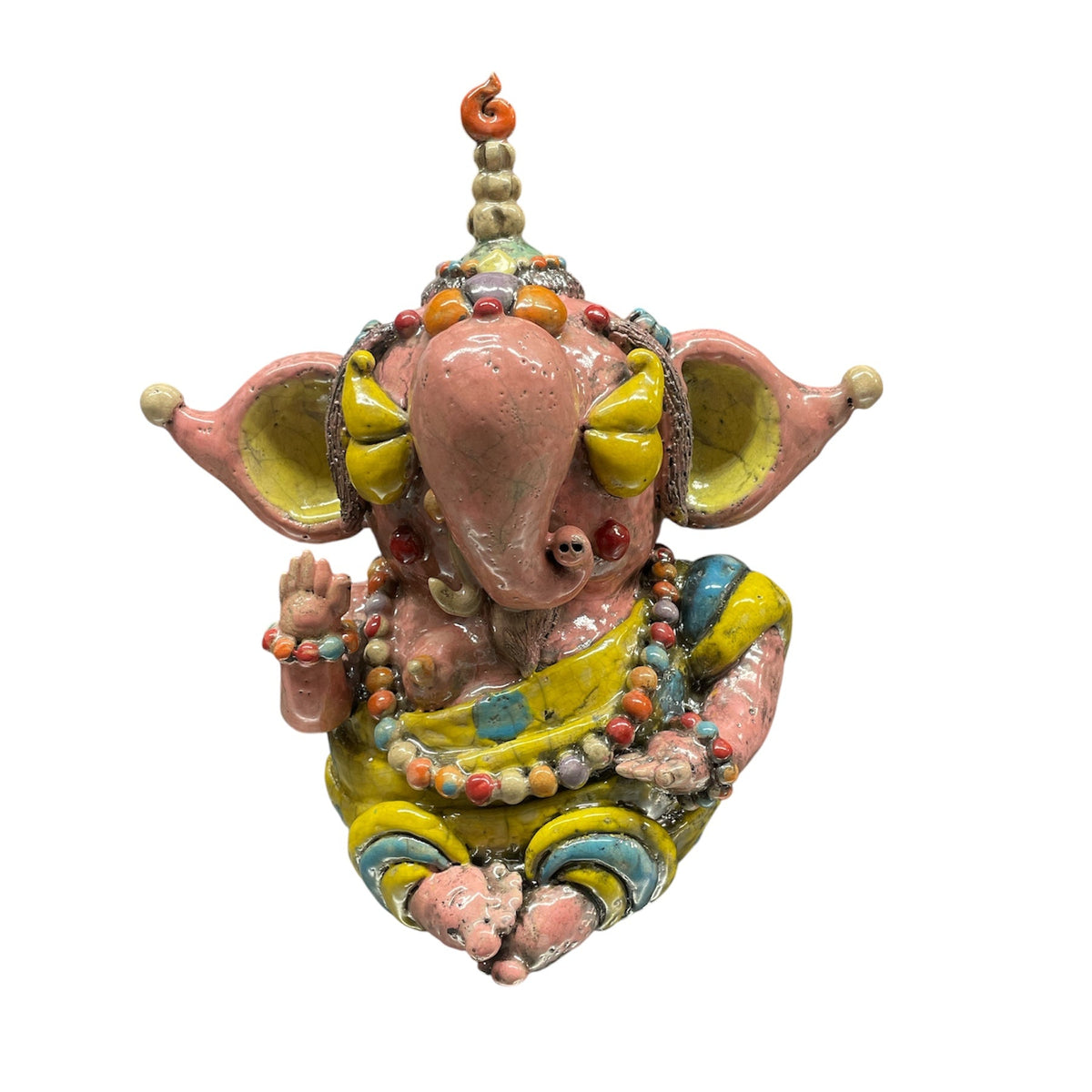 Golden Fortune Ganesha Sculpture