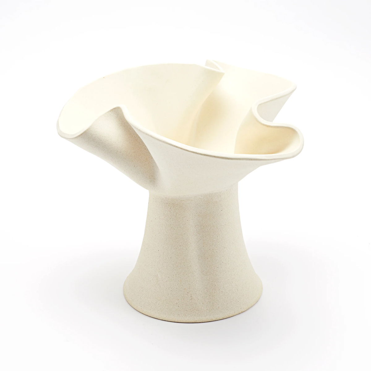 Eloise Vase - Raw Blanc
