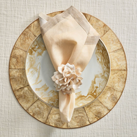 Capiz Shell Placemat Champagne Set of 4