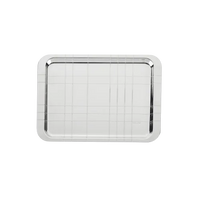 Graphik Silver Plated Rectangular Tray