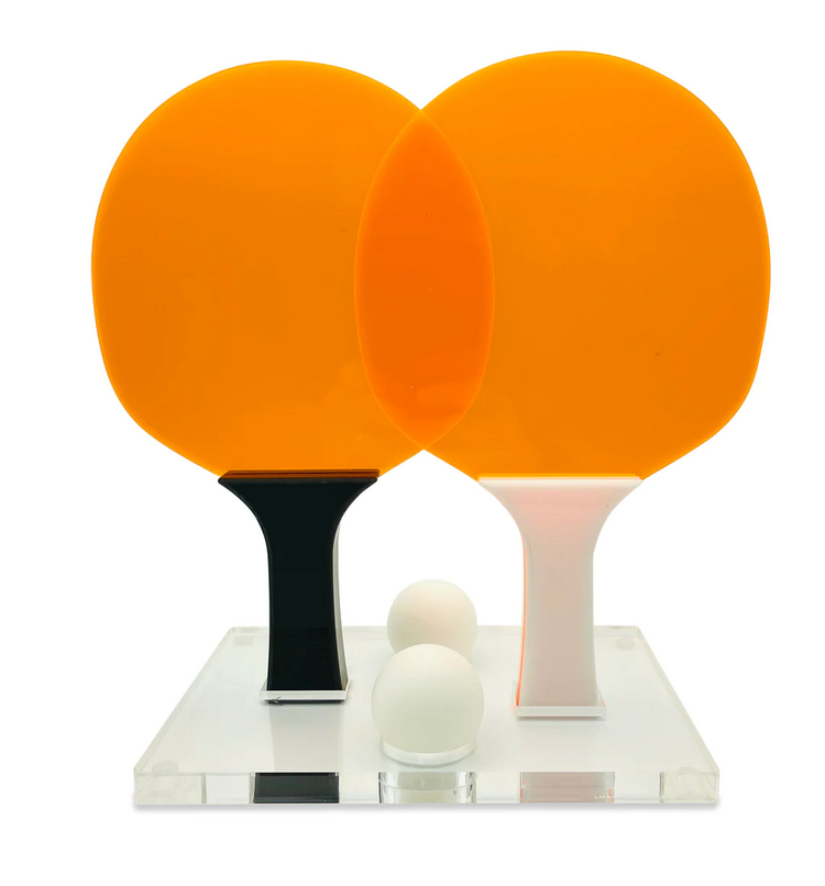 Ping Pong Set - Beach - Neon Orange