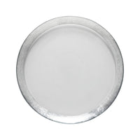 Camille Glass Charger Silver