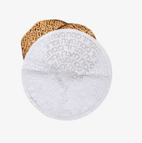 Type Leatherette Matzah Cover - White