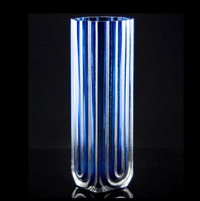 Heater Vase - Indigo Blue Splash
