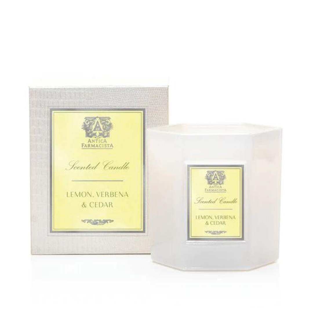 Lemon Verbena & Cedar Candle.