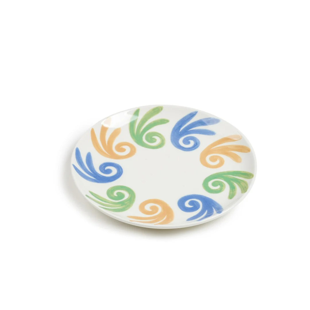 Athenee Two Tone Salad Plate - Blue Green