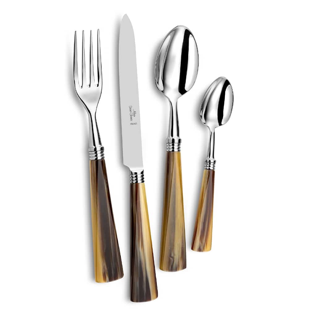 Tonia Flatware 5 Piece Setting Dark Horn