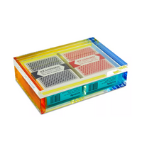 Lucite Colorful Card Box