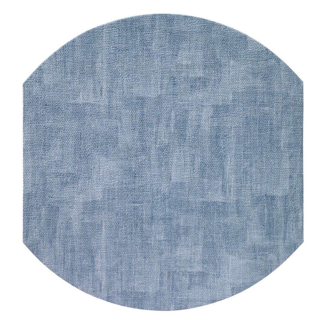 Luster Elliptic Placemat Set of 4 - Ice Blue