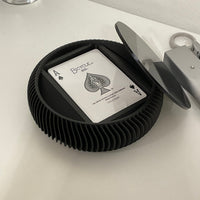 La Redonda Round 3D Single Card Deck Holder -  Black