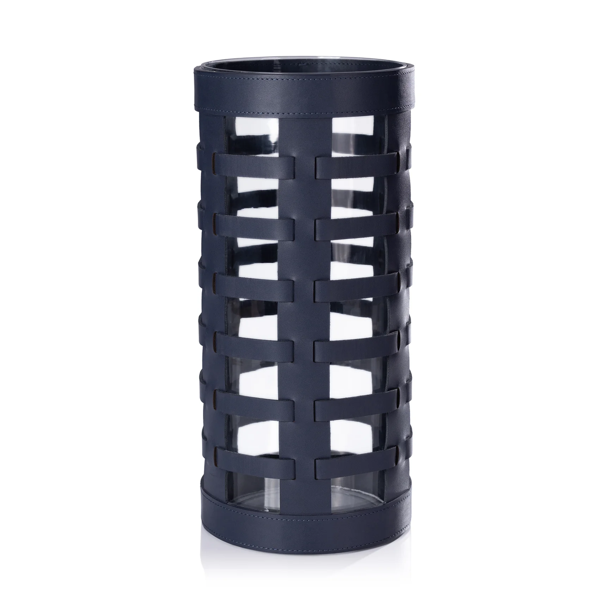 Napoli Napa Leather Hurricane / Vase - Navy