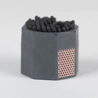 Match Holder with Colored Matches - Black. 