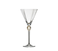 Daphne Drinkware Set of 4 - Clear & Gold