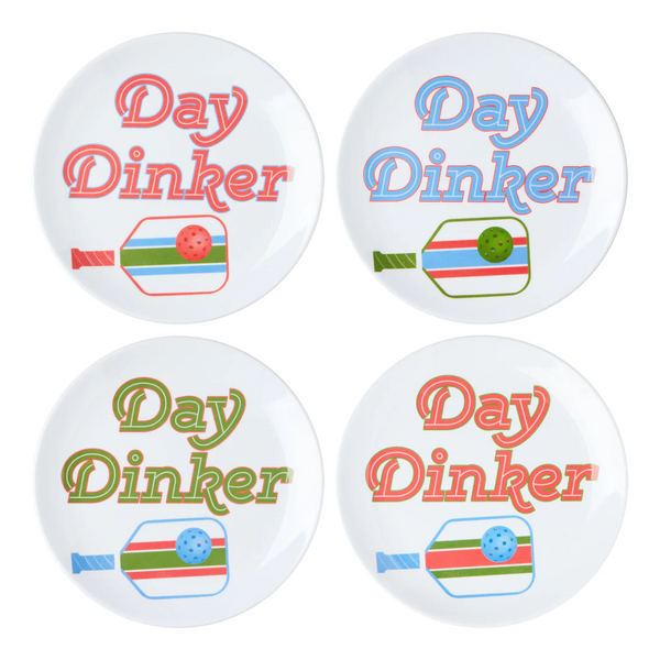 Melamine Day Dinker Canape Plates Set of 4.