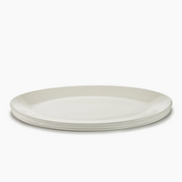 Dune Oval Serving Platter Alabaster