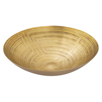 Montage Etched Bowl - Brass.
