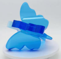 Acrylic Butterfly Sculptures 6" - Set of 2 -