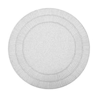 Shine Round White Placemat