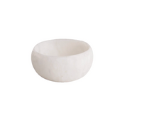 The Beatriz Ball Resin Sorbet Mini Bowl – Coconut features a small, round shape with smooth sides and a minimalist white design, shown against a plain white background.