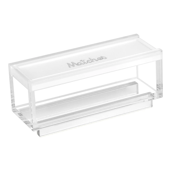 Leather & Lucite Match Box