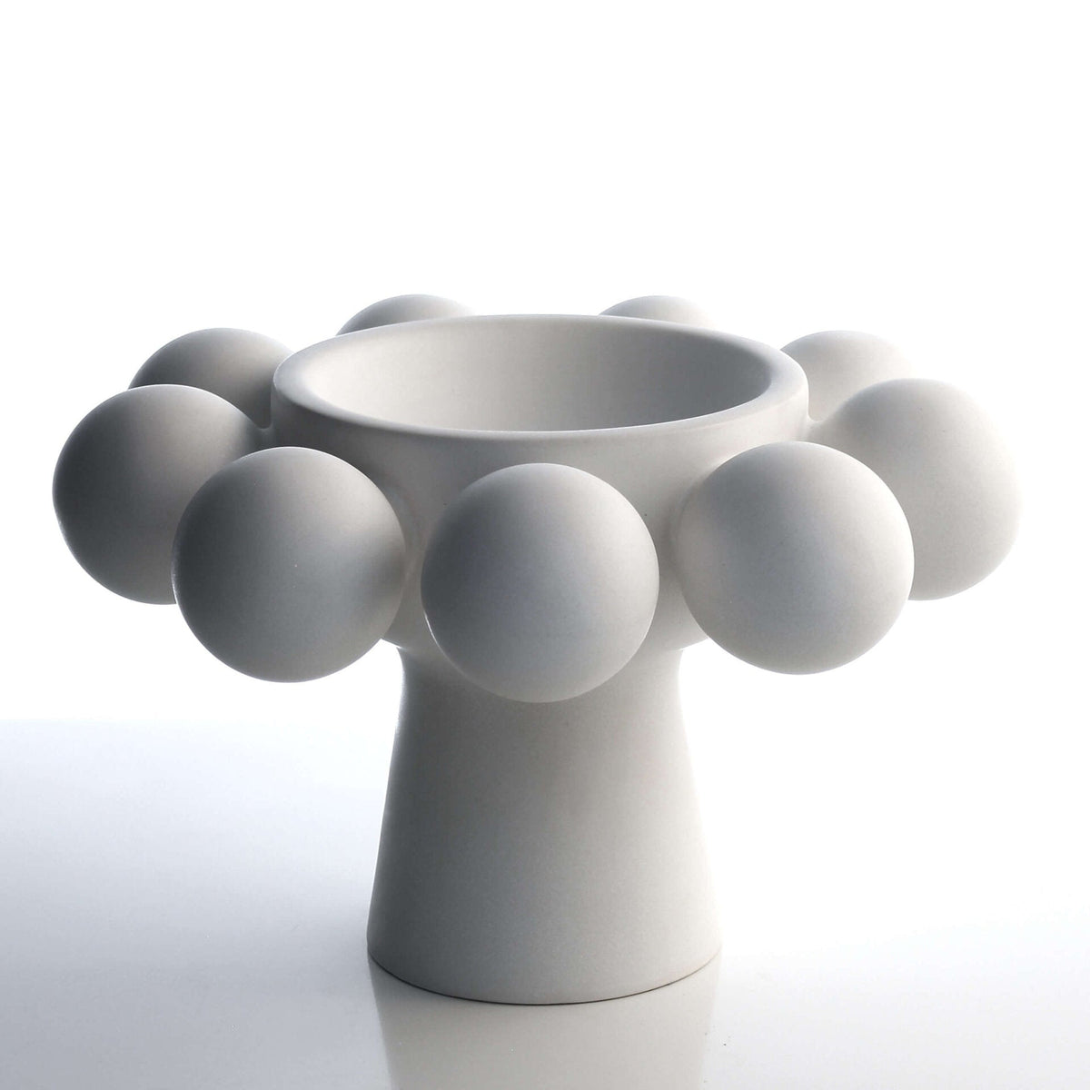 Nimbus Footed Bowl Alabaster