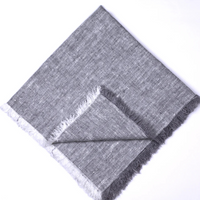 Hogar Frayed Edge Linen Napkin Set of 4 -