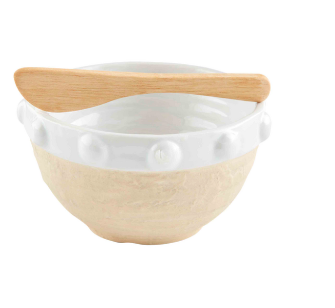 Dotted Rim Dip Bowl Set