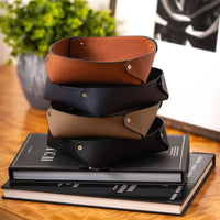 Alex Leather Valet Tray -
