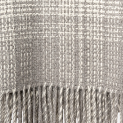 Rustic Alpaca Plaid Throw -