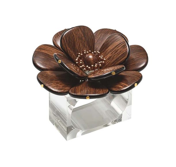 Begonia Napkin Rings Set of 4