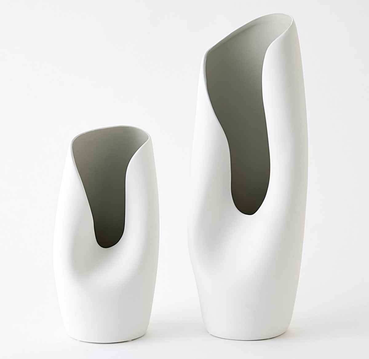 Avian Cream & Grey Vases