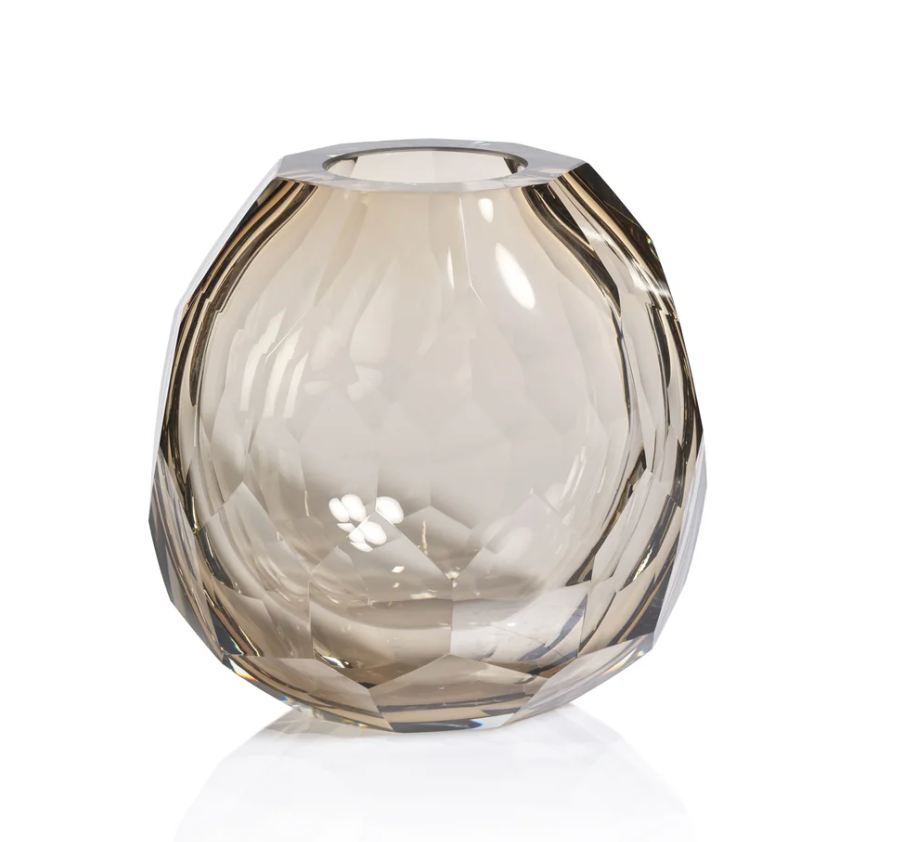 Anderson Faceted Glass Vase