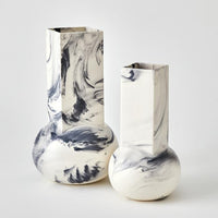 Crocus Blue Marble Vase