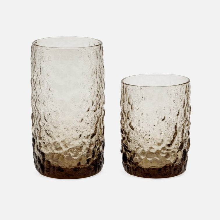Frederick Glassware Set of 6 - Chocolate-