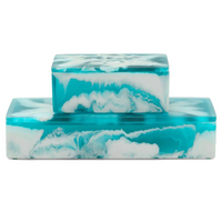 Oasis Resin Box Set of 2 - Aqua.