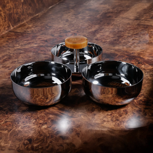 Spector Condiment Set - Nickel & Amber