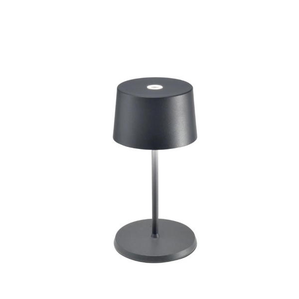 Olivia Mini Table Lamp - Dark Grey.