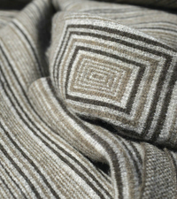 Concentric Yak Knit Throw