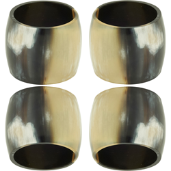 Horn Napkin Ring Set of 4