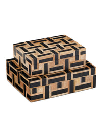 Basket Weave Box Set of 2