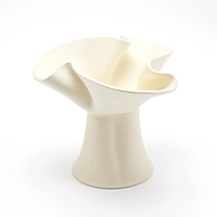 Eloise Vase - Raw Blanc