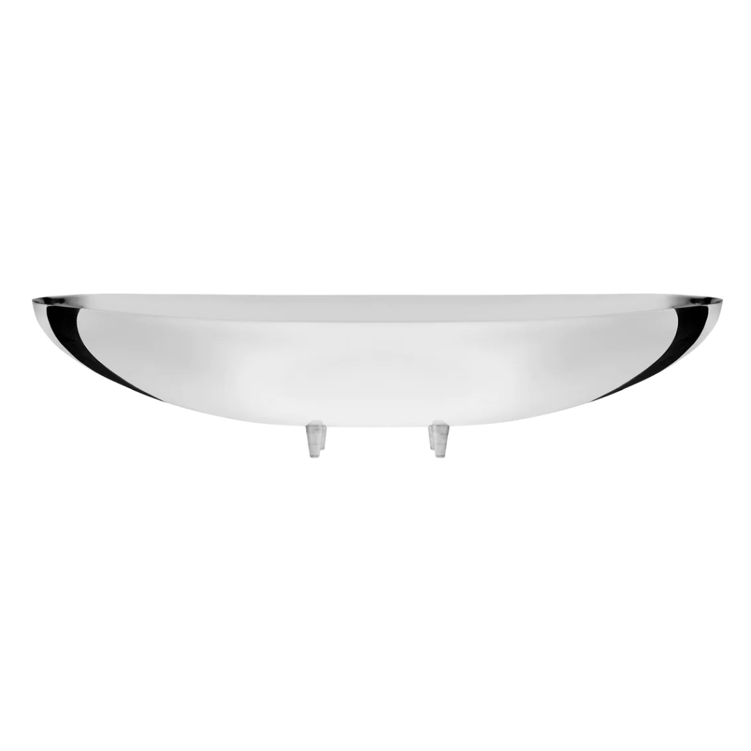 Oval Footed Serving Bowl - Silver