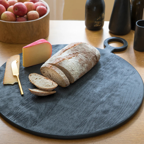 Oversized Wood Black Serving Board