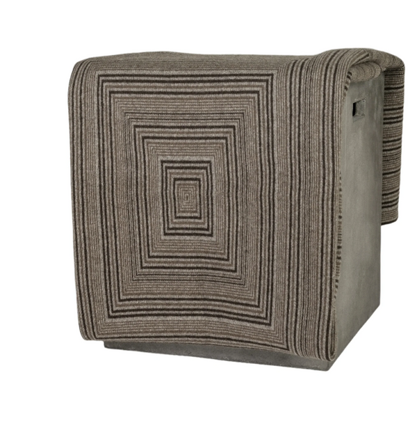 Concentric Yak Knit Throw
