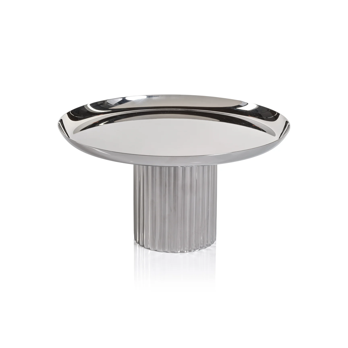 Polished Cake Stand - Nickel