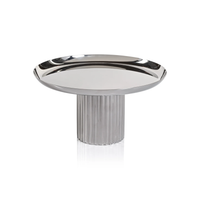Polished Cake Stand - Nickel