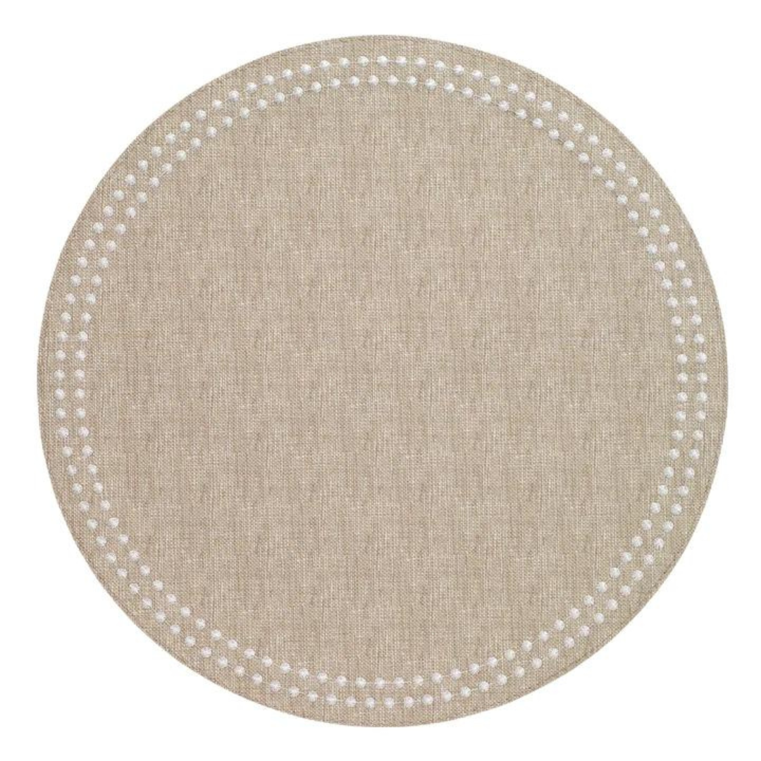 Pearls Round Placemat Set of 4
